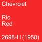 Preview: Chevrolet, Rio Red, 2698-H (1958).